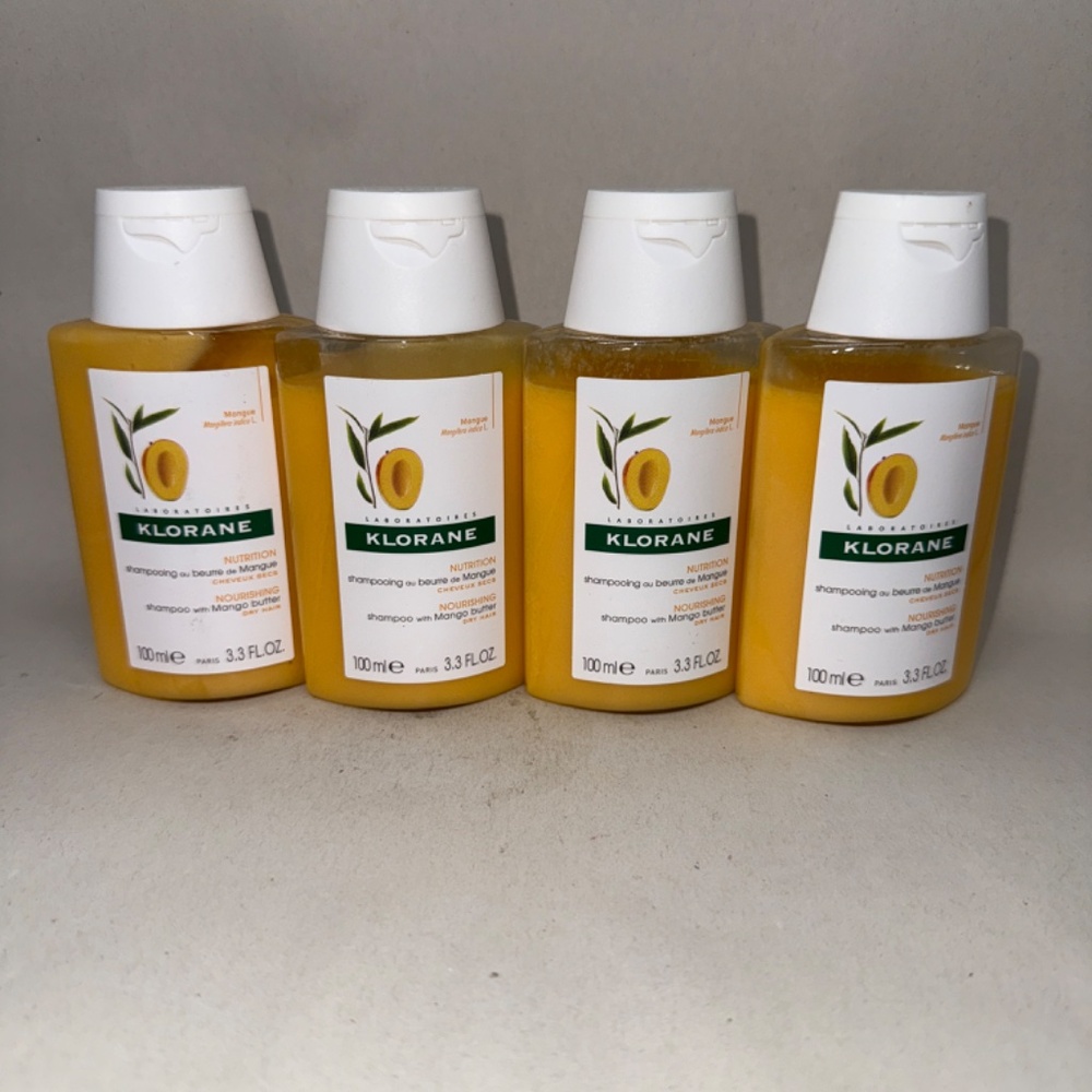 KLORANE Nourishing Shampoo with Mango Butter (4 PACK) NEW